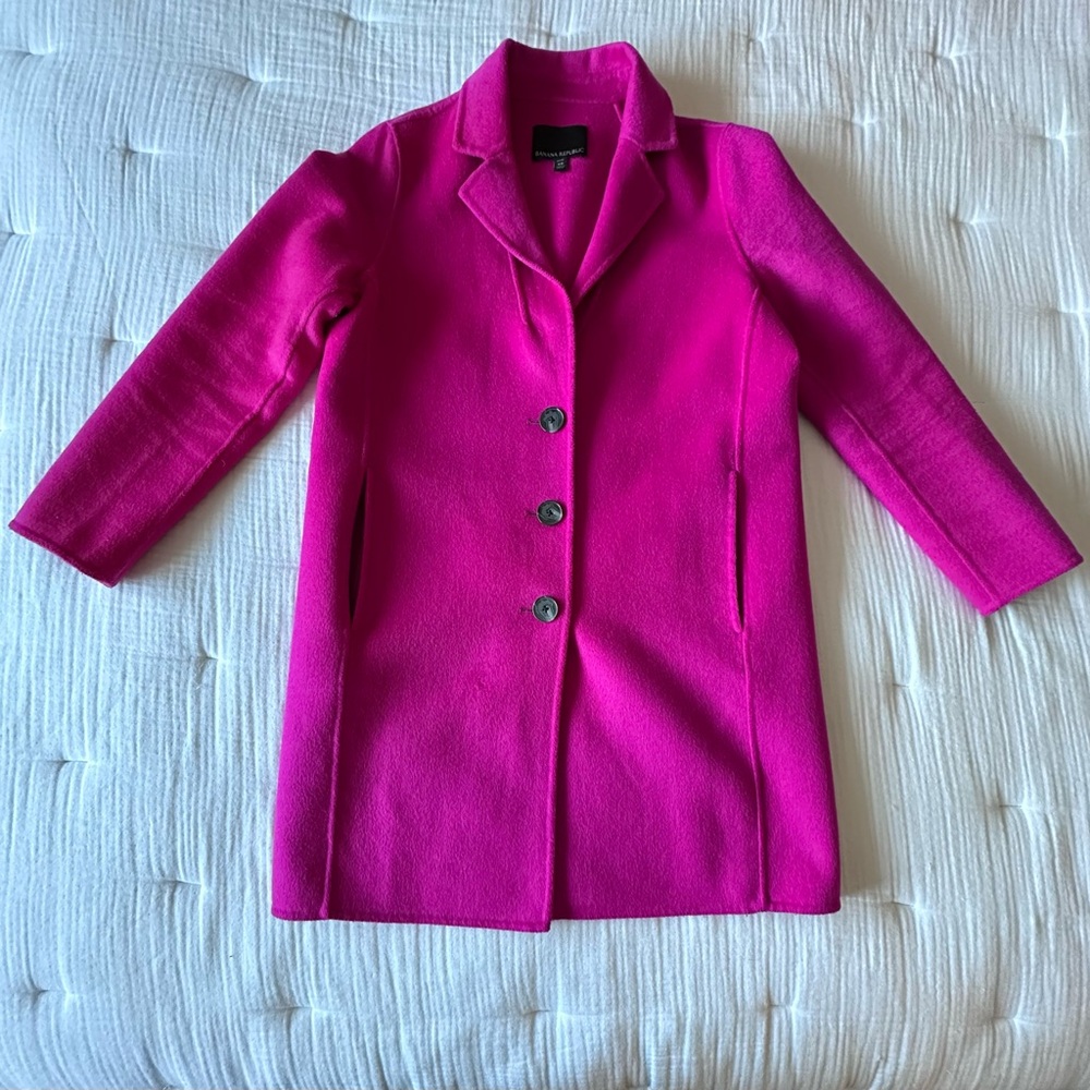 Banana Republic Pink Trench Coat